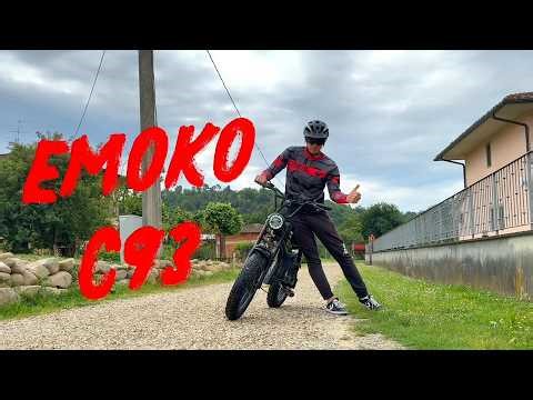 Emoko C93 Electric Bike with Wide Motorcycle-Style Seat – Comfort for Every Ride