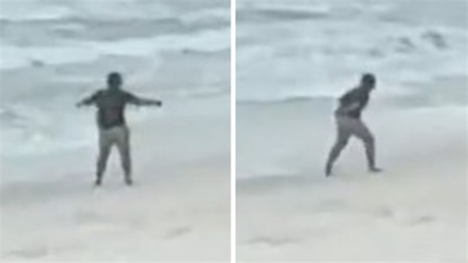 Beach-Goer Busts Out His Best NSYNC Moves When He Thinks Nobody’s Watching