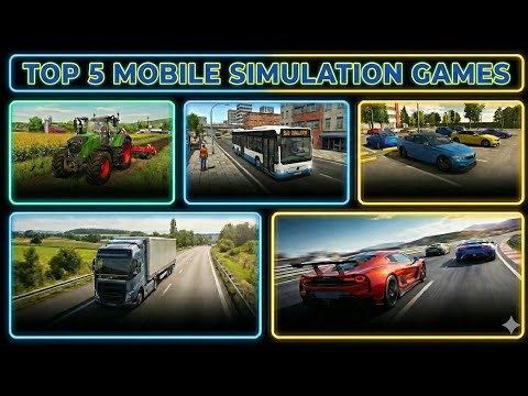Top 5 Realistic Simulator Games for Android and Ios | High Graphics!