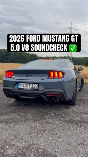 2026 FORD MUSTANG GT 5.0 V8 (EU SPEC) START UP & REV EXHAUST SOUND #catchingcars #fordmustanggt #v8