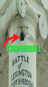 Cannonball in the Courthouse Battle of Lexington. #Civil war #jessejames | Jeff Schreckler | Facebook
