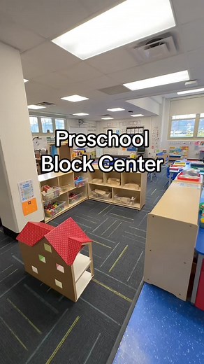 Explore our preschool block center where simplicity meets creativity! 🏗️🐞 Keeping the center uncluttered ensures it's easy to manage and clean. Check out our fun twist: combining plastic bugs with a dollhouse! It's delightful to see how the kids enjoy integrating these unexpected elements into their play. A perfect example of how a little novelty can enhance engagement and imagination in young learners. 🏠✨ | Preschool Vibes
