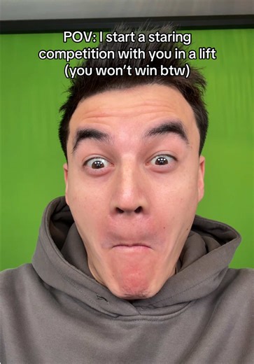 Staring Competition in an Elevator: Can You Win?