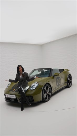 GRANDEX Autohaus GmbH on Instagram: "🔥 Porsche 911 Spirit 70 — modern performance with the soul of the ’70s. 🫒Olive Neo with Spirit 70 graphics, Basalt Black leather and Pascha textile — true retro character crafted by Exclusive Manufaktur. PCCB, PASM, PDCC, Lift System and Adaptive Sports Seats Plus — all tuned for that signature 911 balance. 🛞Unique 20” Sport Classic wheels in black and bronze complete the look. 🤌🏽A 911 crafted, not configured. For those who choose history in motion. 📞 +