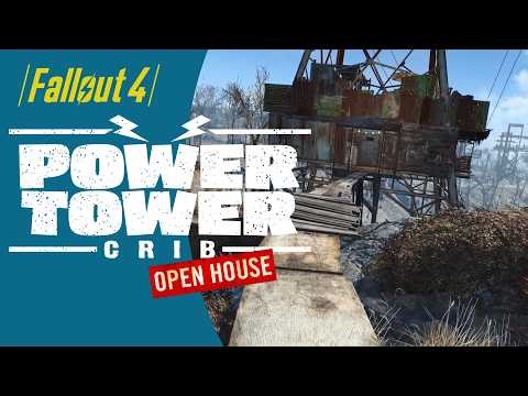 Fallout 4 - OPEN HOUSE TOUR- Power Tower Crib (PS5/MODS)