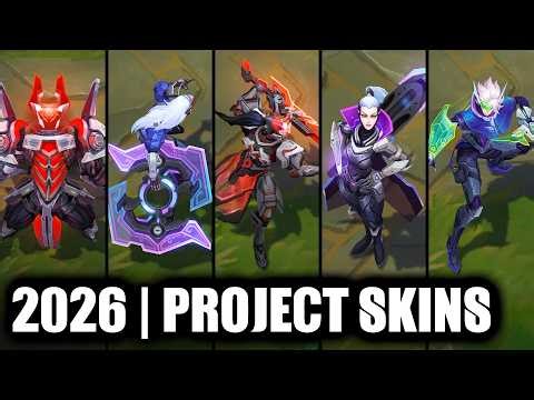 All New and Old PROJECT Skins Spotlight 2026 (League of Legends)