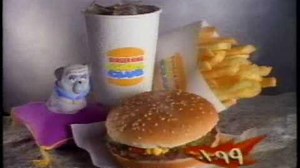 Burger King Kid's Meal Ad - 1996