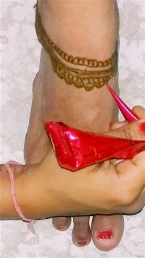 Only 5 Minutes! 😱 Easy & Fast Foot Mehndi Design | Foot Henna