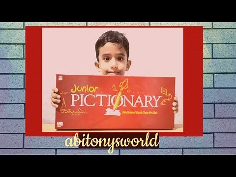 PICTIONARY - How to play the game !! The Game of quick draw for kids . Abitonysworld