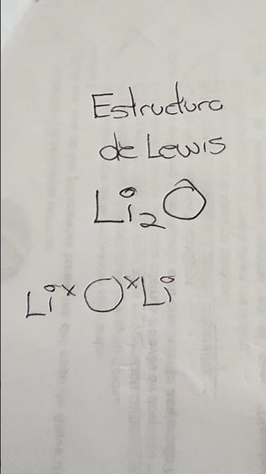 Lewis structure of lithium oxide