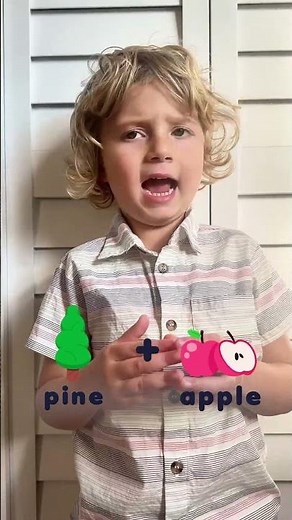 🍍 Learn the Word Pineapple! #compoundwords #kidslearning #lingokids