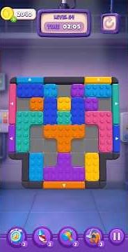 🧩 Block Away: Slide Color Master - Level 54 Walkthrough | Solution & Gameplay 🎮 #Shorts