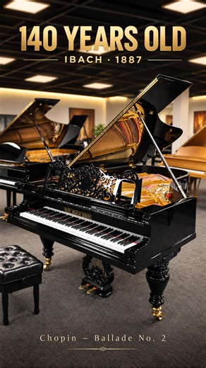 Chopin – Ballade No. 2 | 140-Year-Old Ibach “Richard Wagner” Grand Piano #chopin #piano