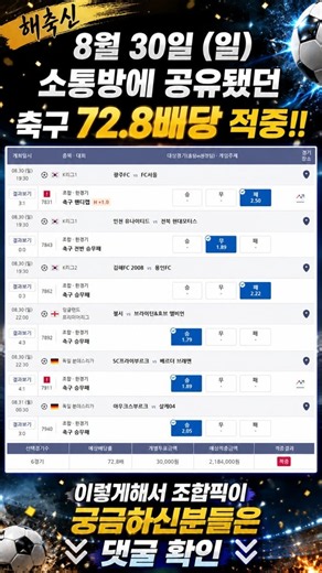 프로토승부식 스포츠분석 프로토분석 8월31일 31.8배당 고배당 조합픽 공유 !! EPL 라리가 세리에A 프리미어리그 해외축구 ( 스포츠토토 축구승무패 축구토토 해외축구분석 )