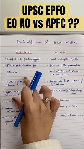 Difference b/w EPFO EO/AO & EPFO APFC??