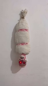 Halloween Hanging Corpse Decoration, Creepy Glowing Body Figurine, Scary Haunted House Prop for Halloween Party for Indoor Outdoor Home (29.53" x 9.84") (Green)