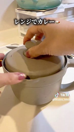 電子レンジ調理器で簡単カレーの作り方