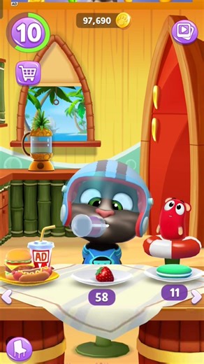 My talking tom 2 game mein chilli juice ka Jadu 😰 #trendingshorts #viralvideo #shortvideo #gaming