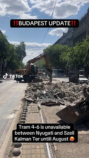 Budapest Tram 4-6 Update: Replacement Buses Coming