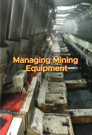 Managing Mining Equipment Hydraulic roof supports are managed throughout mining projects. #HydraulicSupport #HeavyEquipment #MineEngineering #MiningManagement #UndergroundWork