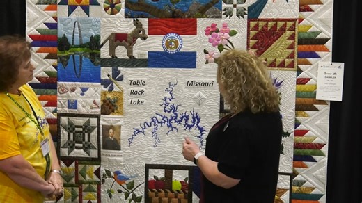 3.7K views · 43 reactions | Clara Cartwright talks about the Missouri Show Me Sampler exhibit on display at AQS QuiltWeek in Branson. Come see the quilts in person at the Branson Convention Center tomorrow, Saturday, Mar 16, 2024, from 9:00 am–4:00 pm. Tickets available at the door. You can get all the details here: https://www.americanquilter.com/quiltweek/event/landing/eventid/31 | American Quilter's Society | Facebook