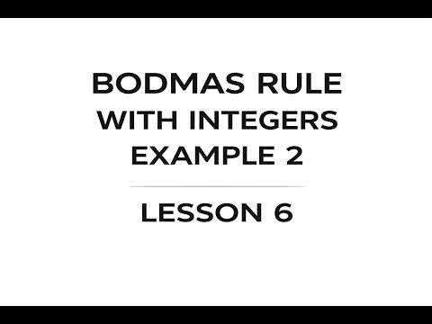 BODMAS | Lesson 6 | Grade 8 [ Sesotho ]