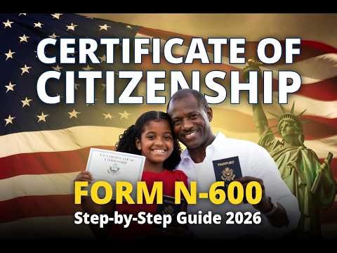 How to File Form N-600 for Certificate of Citizenship – Step-by-Step Guide 2026