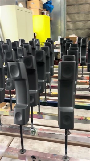 Phone Handsets 150 quantity painted Matte Black today #customshop #plastics #phones