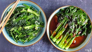 Chinese Broccoli (Gai Lan/芥蓝) Two Ways