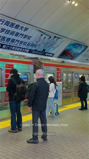 One of Japan’s Most Iconic Travel Experiences | Shinkansen Ride Osaka to Tokyo 🇯🇵 #shorts