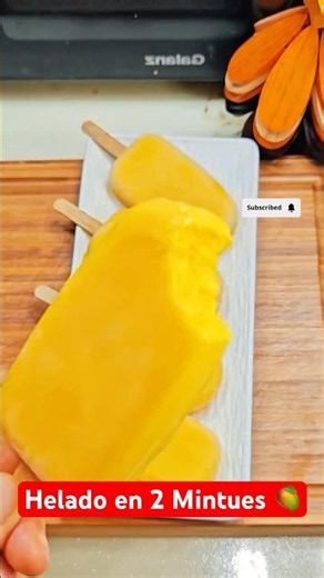 The Easiest and Quickest Mango Ice Cream! (Only 3 Ingredients)