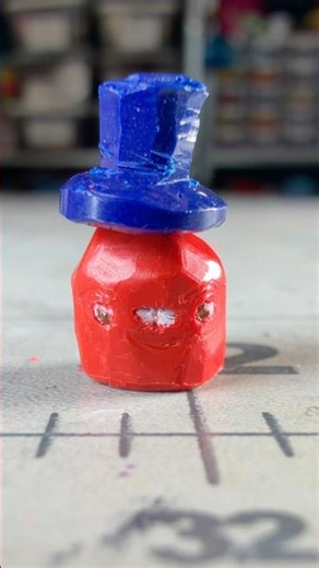 Carving a blob from a crayon