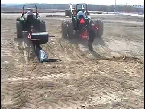 Silt Fence Installation - tommy vs Plow No Helper