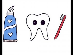 How To Draw A Toothbrush And Toothpaste | Drawing Easy tutorial
