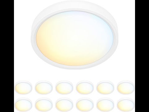 JULLISON 5" Slim Surface Mount LED Ceiling Disc Light, Surface Mount Downlight, ETL/Wet/Dimmable