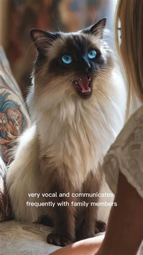 Balinese cats are elegant, intelligent, and affectionate