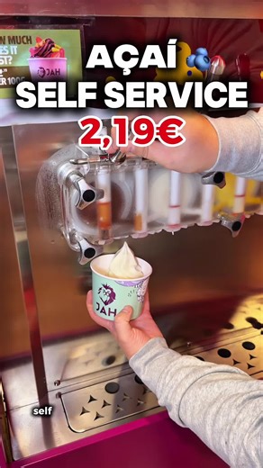 SELF SERVICE DE AÇAÍ ‼️ #açaí #acai #lisboa #portugal SEGUE PARA MAIS DICAS ✅✅✅