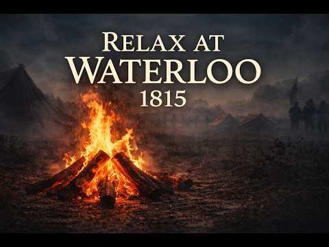 Battle of Waterloo Campfire Ambience | Relaxing Historical Fire Scene (1815)