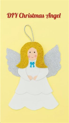 DIY Christmas Angel | Easy Handmade Angel Ornament Tutorial #christmas #diy #angel #easydiy #craft