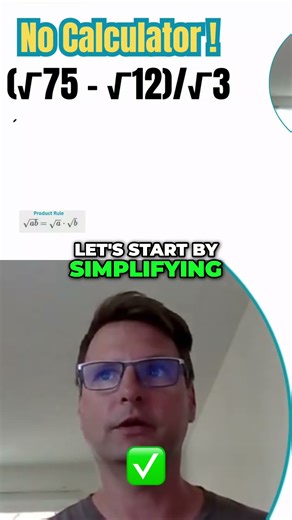 Stop Overcomplicating Square Roots 🤯