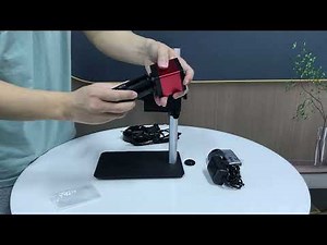 How to install and use YIZHAN 13MP 130X Digital Microscope with HDMI/VGA for Electronics Soldering