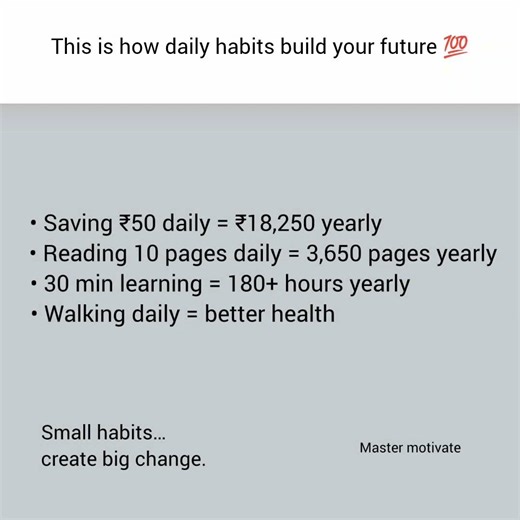 This Is How Small Daily Habits Change Your Life 💯 | Start Today!#HealthyLife #Shorts #ViralVideo