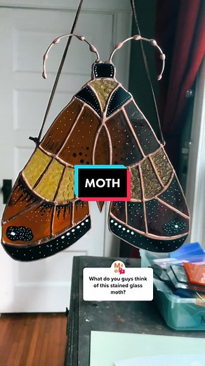 Exploring the Beauty of Stained Glass: A Moth-Inspired Creation