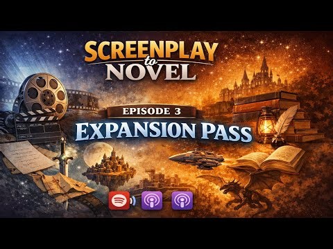 Screenplay to Novel podcast episode 3: Expansion pass