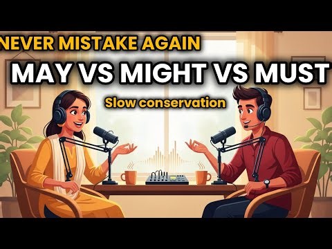 Daily English Conversation Practice | MAY, MIGHT, MUST - The Difference Explained! | Modal Verbs