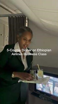 EVERYTHING I Ate On Ethiopian Airlines Business Class (787 Dreamliner!)