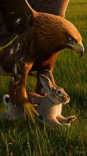 Eagle Hunting Rabbit 🦅🐇 | Incredible Wildlife Moment
