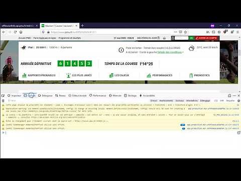 Importer les informations du PMU dans Excel