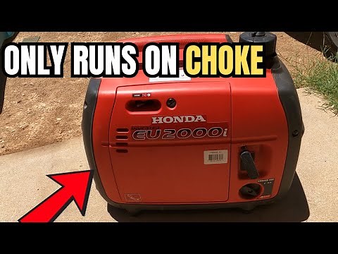 Honda EU2000i Only Runs on Choke? FIXED! Full Carburetor Clean & Repair