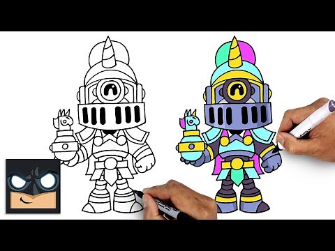 How To Draw Brawl Stars | Unicorn Knight Barley
